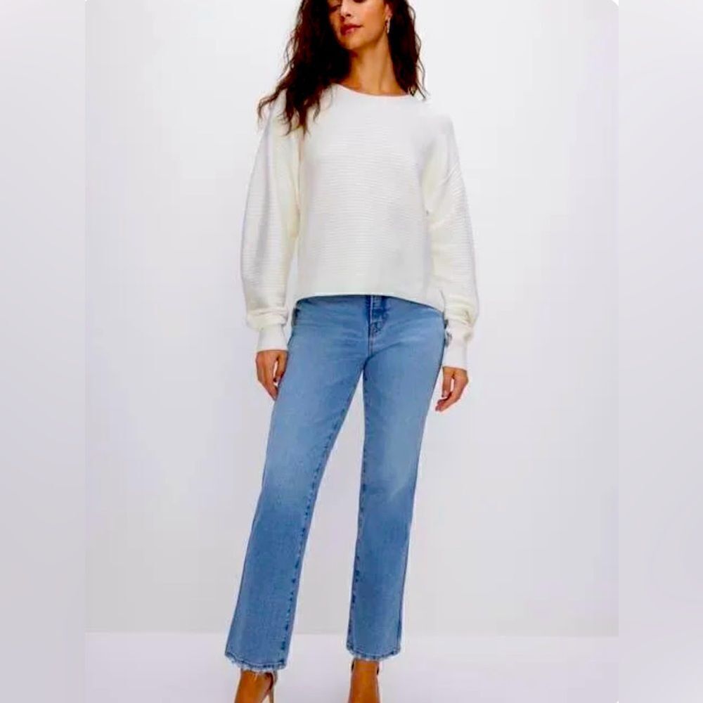 NWOT Good American Ribbed Sweater